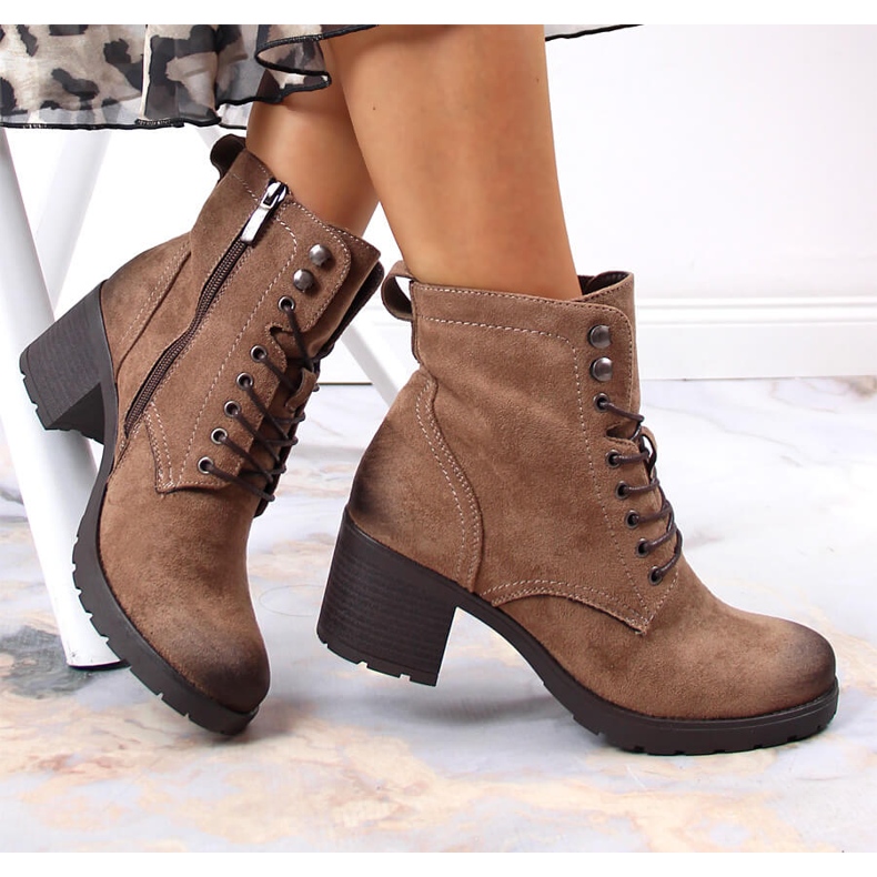 Ženske smeđe tople antilop čizme Potocki smeđa 1