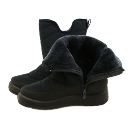 Evento Ženske snježne čizme mornarsko plave boje otporne na vodu crna 6