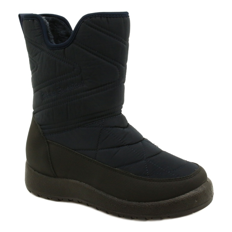 Evento Ženske snježne čizme mornarsko plave boje otporne na vodu crna 2