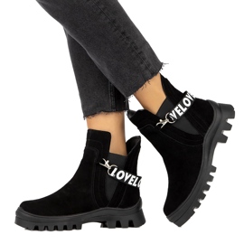 Gležnjače od brušene kože s ukrasom Filippo DBT3927 crne crno 4