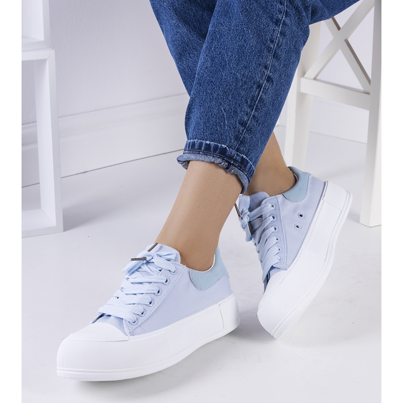 Plave tenisice na platformi Kilkenny plava 1