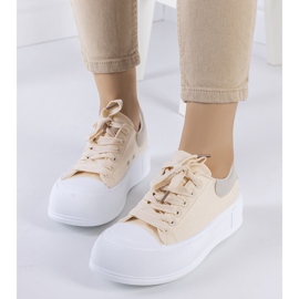 Bež tenisice na platformi Kilkenny 1