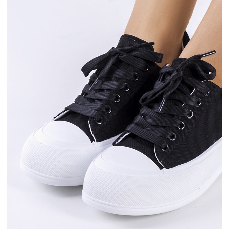 Crne tenisice na platformi Kilkenny crno 2