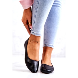 Evento Eko-kože ženske crne balerine crno 2