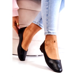 Evento Eko-kože ženske crne balerine crna 4