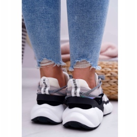 Ženske sportske cipele Big Star by Daniel Lopez White FF274A546 bijela crna srebro 3