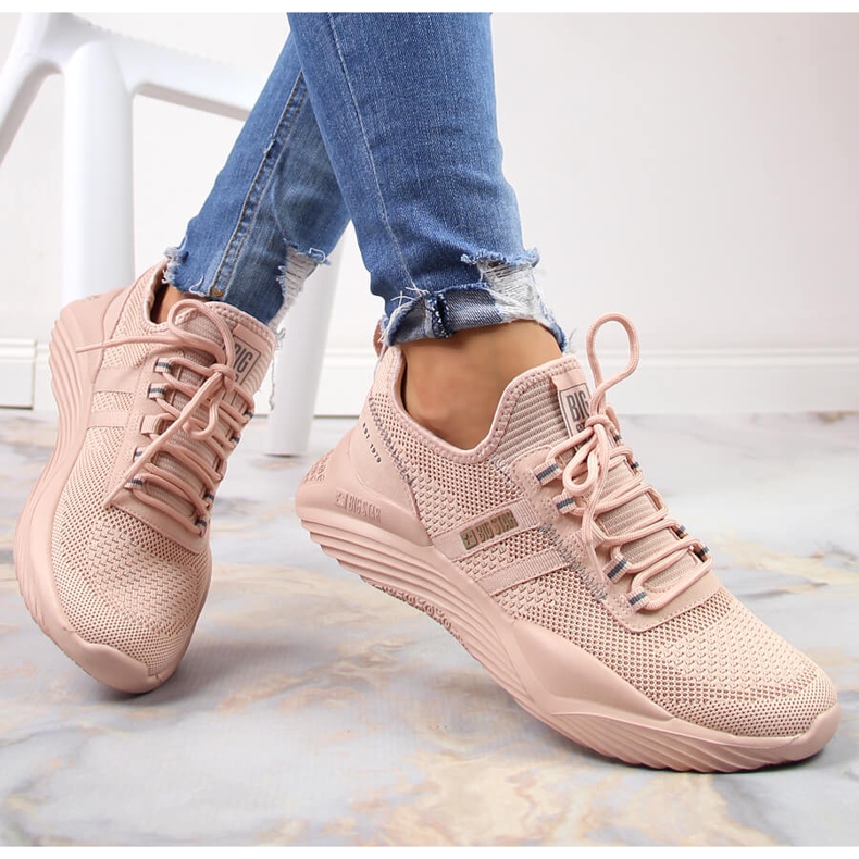 Ženske lagane sportske cipele Big Star KK274348 ružičasta 2