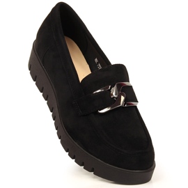 Ženske natikače na eko antilop platformu crne Sergio Leone crno 1