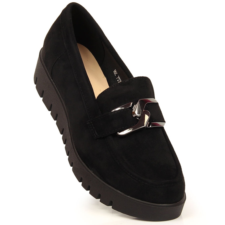 Ženske natikače na eko antilop platformu crne Sergio Leone crna 1