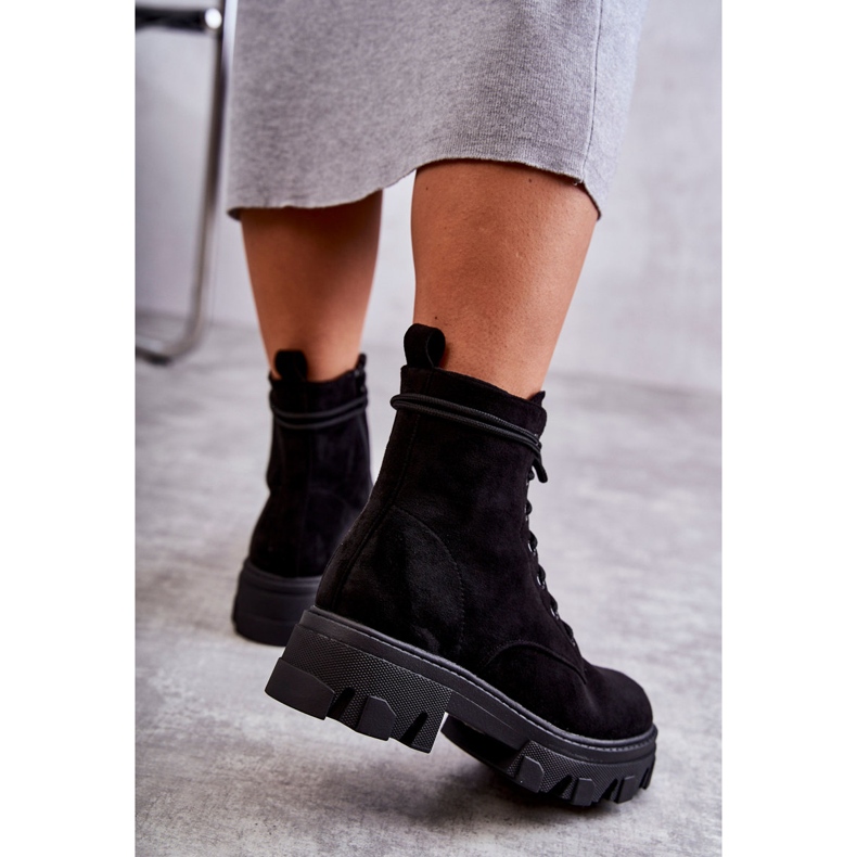 PG1 Tople čizme od brušene kože Radničke crne Darvin crno 2