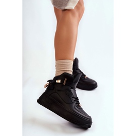 Ženske izolirane visoke sportske cipele crne Lexa crno 1