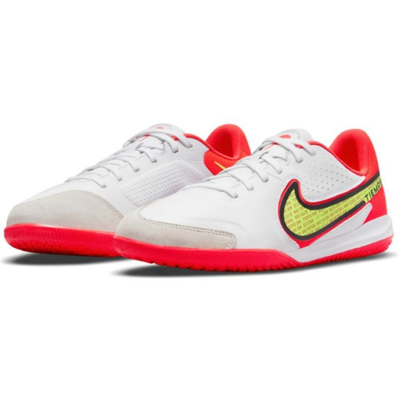 Nike Tiempo Legend 9 Academy Ic Jr DA1329 176 nogometne cipele žuta, bijela, višebojna bijela 1