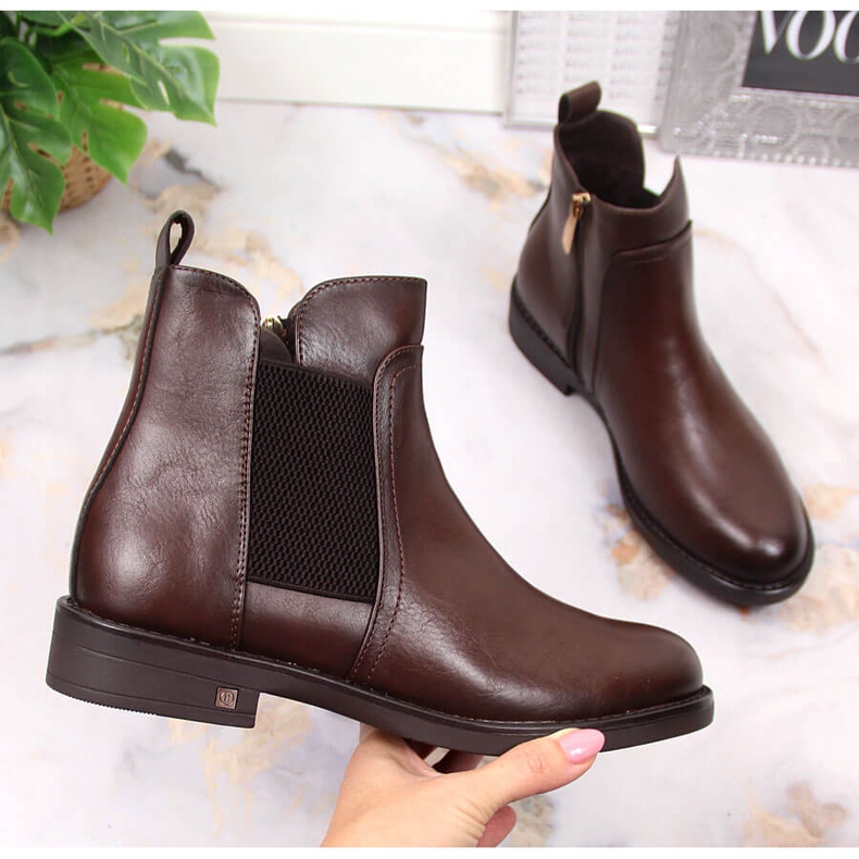 Smeđe Ženske smeđe Jodhpur čizme Potocki WOL95B smeđa 1