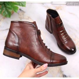 Smeđe čizme na ravnu petu Sabatina SAB118 smeđa 1