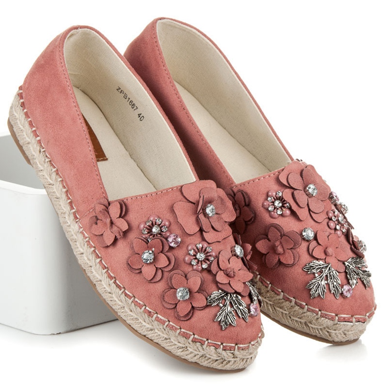 Marquiz Slip-on niske cipele s ukrasima ružičasta 1