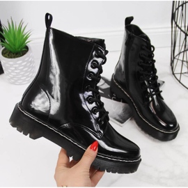 Tople lakirane čizme Vinceza W JAN55A crne crno 1