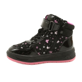 American Club Američke čizme Tople čizme XD66 crne crno ružičasta 1