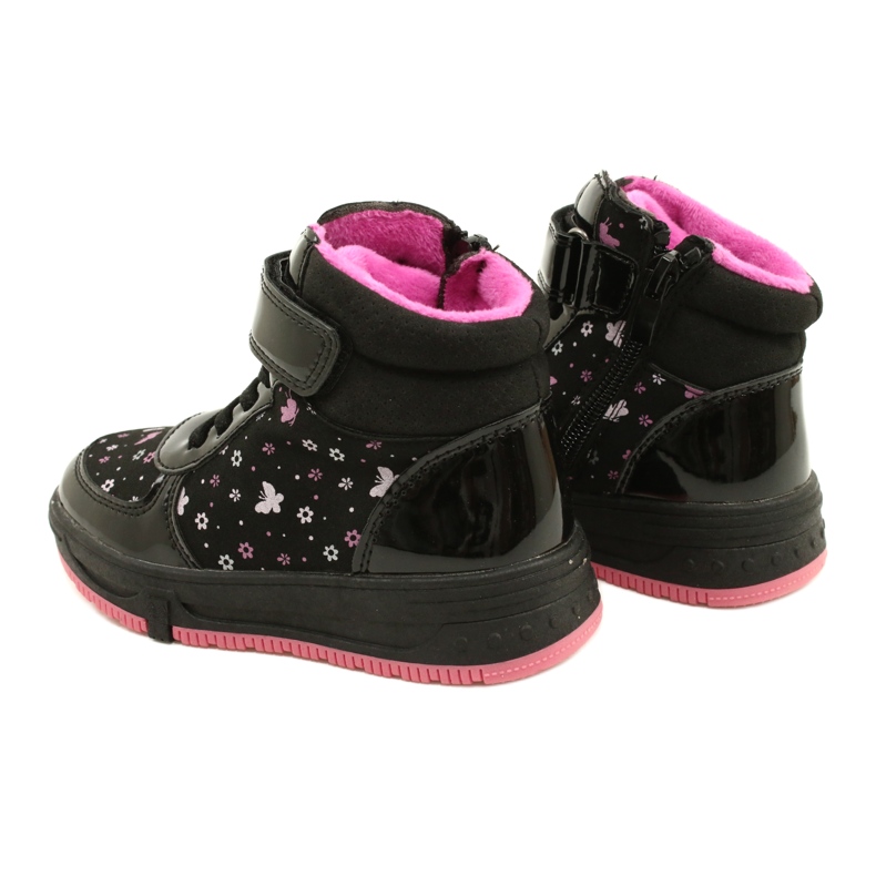 American Club Američke čizme Tople čizme XD66 crne crna ružičasta 5