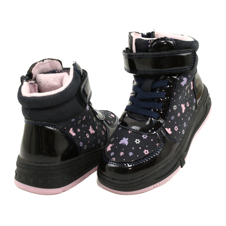 American Club American Boots Tople čizme XD66 Mornarsko plave tamnoplava ružičasta 3