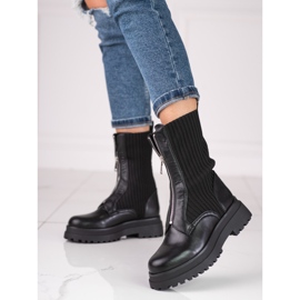 Shelovet crne ženske torbe s patentnim zatvaračem crno 1