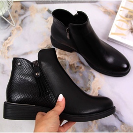 Ženske Jodhpur čizme crne zmijske kože Vinceza crna 1