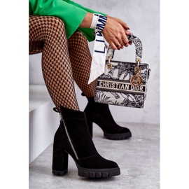 Moderne antilop čizme na visoku petu Laura Messi 2509 crne crna 2