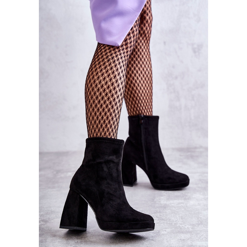 Ženske antilop čizme na petu crne Ramira crna 2