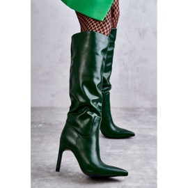 FB2 Čizme od eko kože na Green Rissa zelena 1