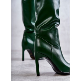 FB2 Čizme od eko kože na Green Rissa zelena 2