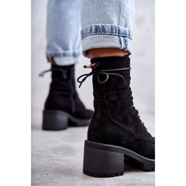 Ženske tople čizme na visoku petu Julieta Black crno 2