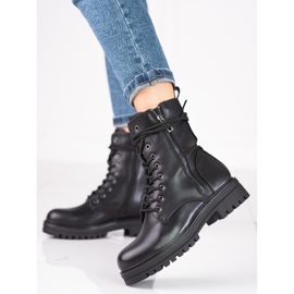 Ženske crne torbe s ukrasnim patentnim zatvaračem Shelovet crna 2