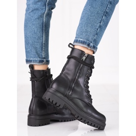 Ženske crne torbe s ukrasnim patentnim zatvaračem Shelovet crna 1