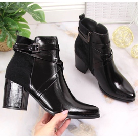 Crne Laura La.Fi izolirane čizme s krznom na stupu crna 1