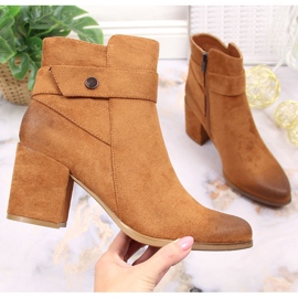 Ženske tople čizme Laura La.Fi od antilopa smeđa 1