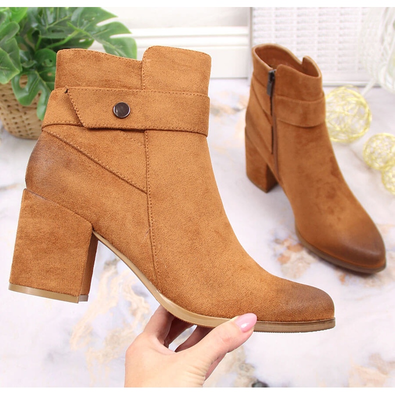 Ženske tople čizme Laura La.Fi od antilopa smeđa 1