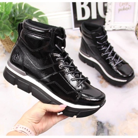 Crne Bugatti ženske tenisice s platformom crna 1