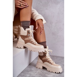 PS1 Tople čizme Trappers bež-smeđe Settimo smeđa višebojan 1