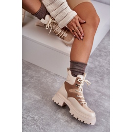 PS1 Tople čizme Trappers bež-smeđe Settimo smeđa raznobojna 2