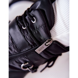 Ženske čizme za snijeg s lancem GOE KK2N4018 crne crna 2