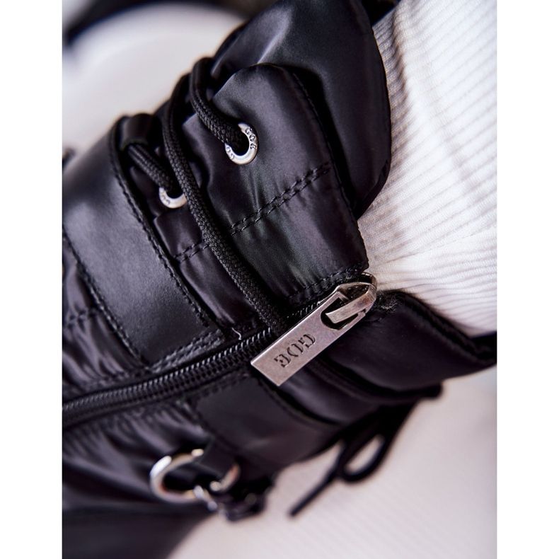 Ženske čizme za snijeg s lancem GOE KK2N4018 crne crna 2