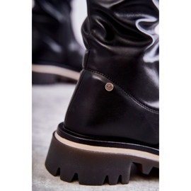 Kožne čizme preko koljena GOE KK2N4024 Crne crna 2