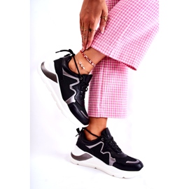 Ženske moderne crne sportske tenisice crno 2