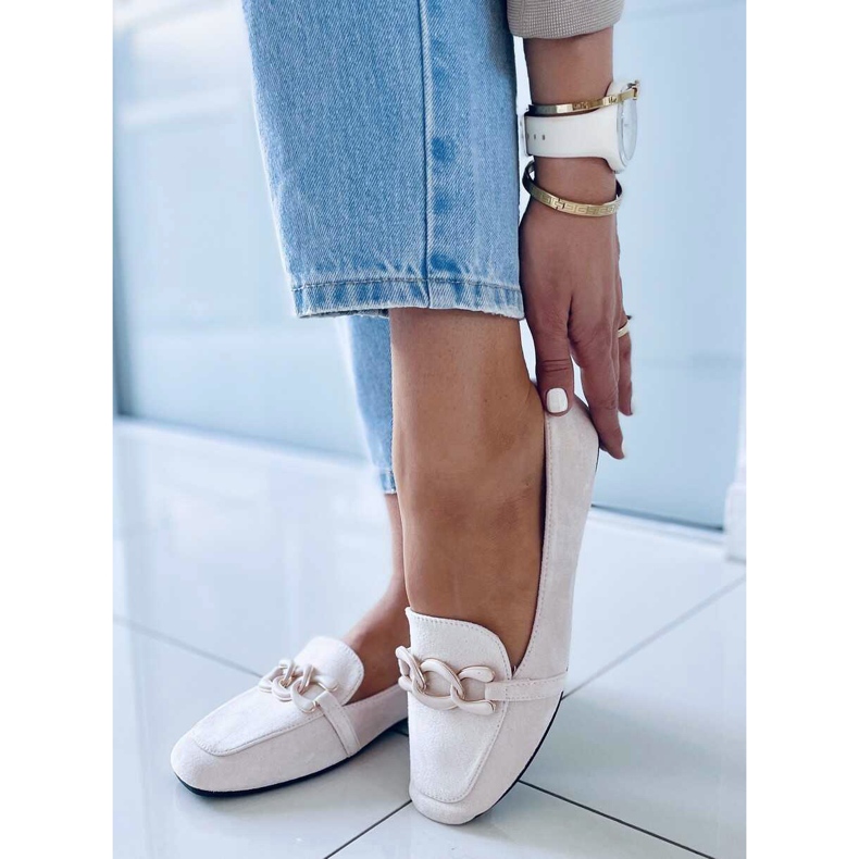 Carla Nude ženske loaferice bež 2