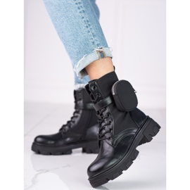 Ženske Shelovet radnice s džepom crne crna 2