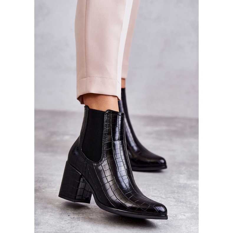 PL4 Čizme od zmijske kože La.Fi 260038B-XC crne crno 1