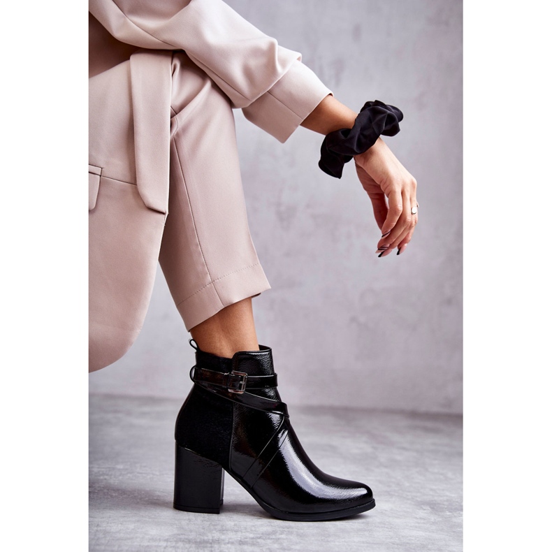 PL4 Moderne lakirane čizme La.Fi 260037B-LA crne crno 1