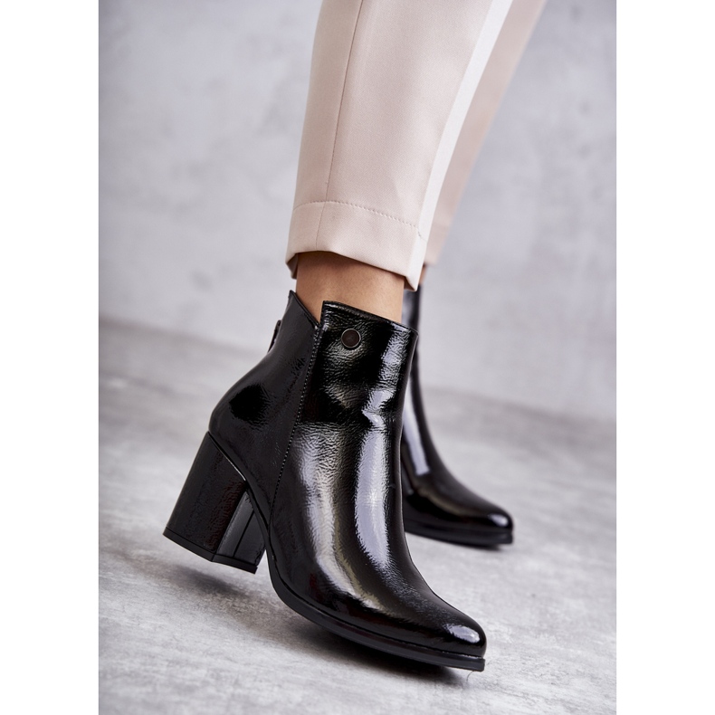 PL4 Ženske lakirane čizme La.Fi 260039B-LA crne crno 1