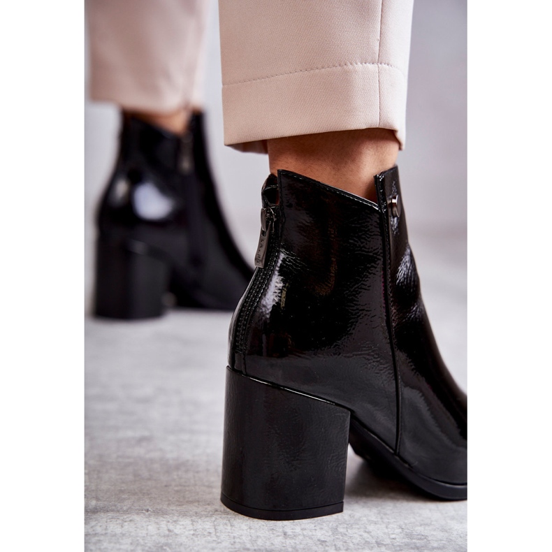 PL4 Ženske lakirane čizme La.Fi 260039B-LA crne crno 2