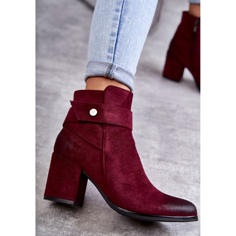 PL4 Ženske čizme od brušene kože La.Fi 260041WI-SU Crvene crvena višebojan 2