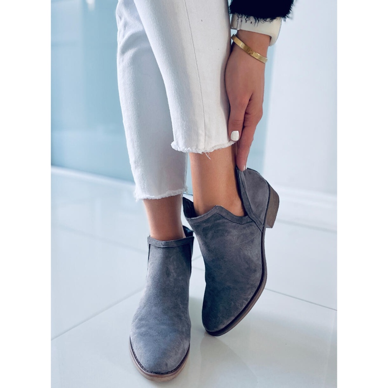 Ženske čizme Ailee Grey siva 1